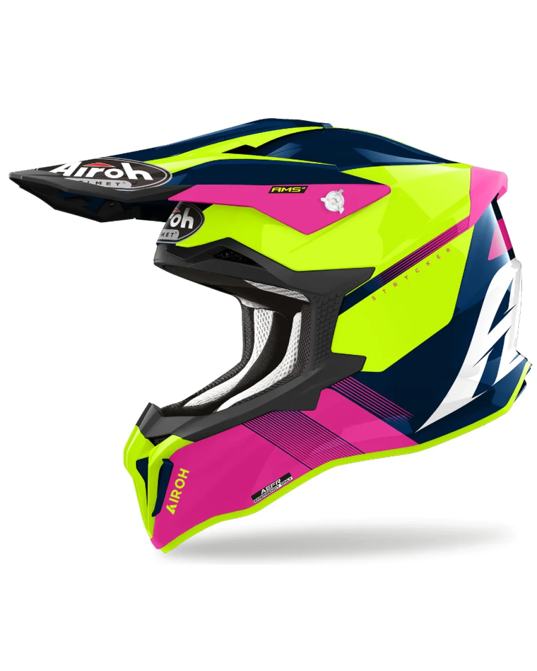 Мотокрос каска AIROH STRYCKER BLAZER BLUE PINK GLOSS