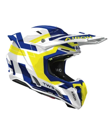 Мотокрос каска AIROH TWIST 3 DYNASTY BLUE/YELLOW GLOSS