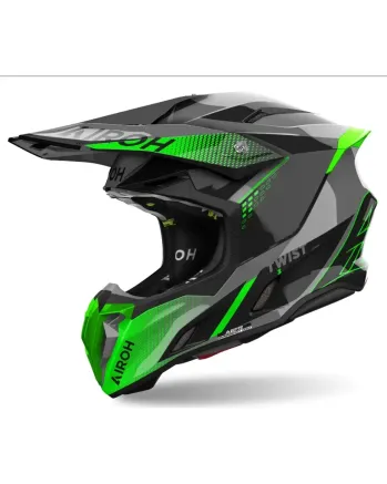Мотокрос каска AIROH TWIST 3 SHARD GREEN GLOSS