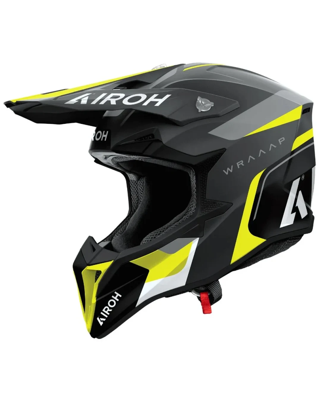 Мотокрос каска AIROH WRAAAP Conquer Yellow Matt