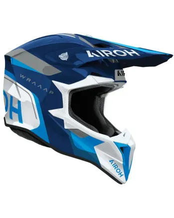 Мотокрос каска AIROH WRAAAP VISION Conquer Blue Gloss