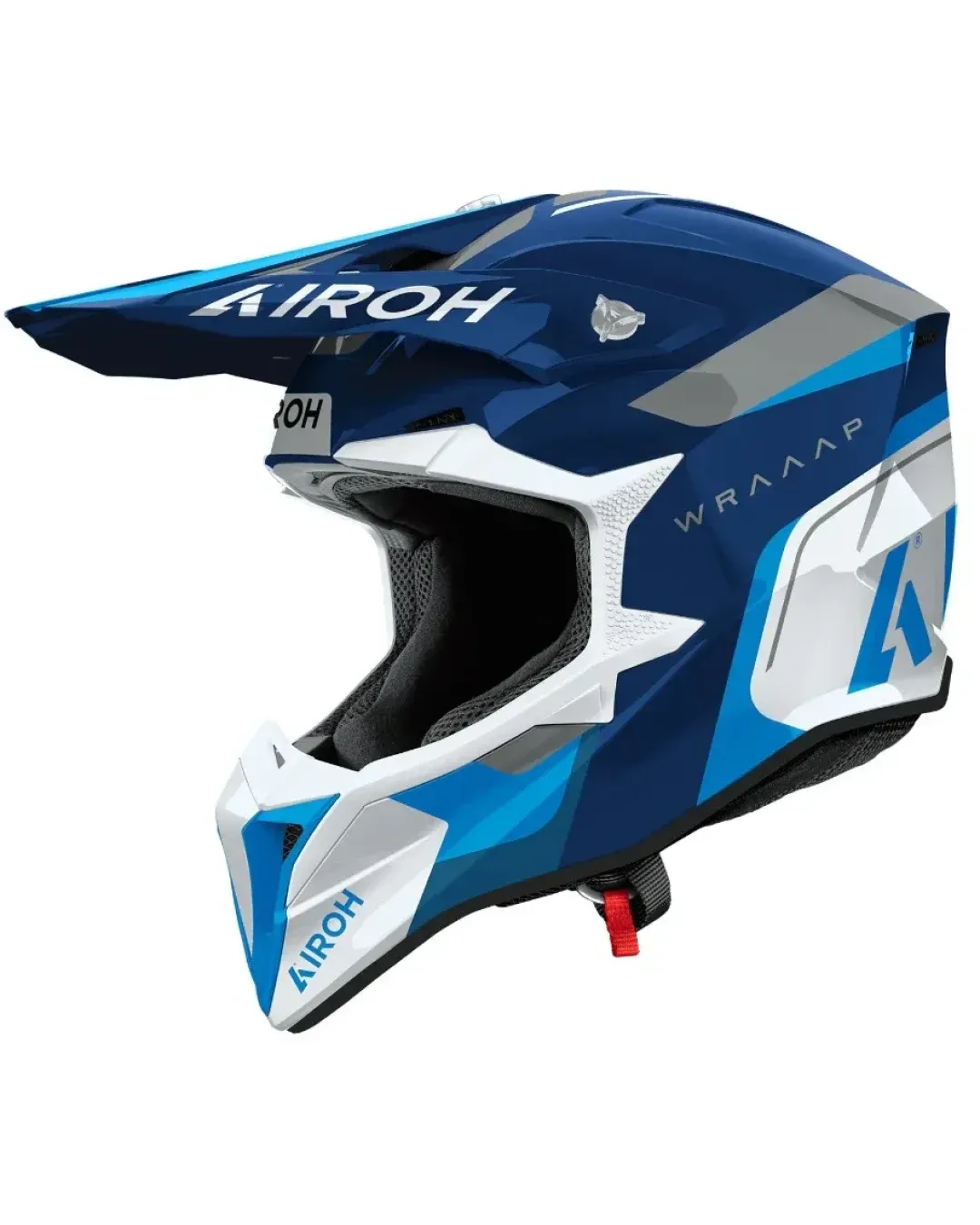 Мотокрос каска AIROH WRAAAP VISION Conquer Blue Gloss