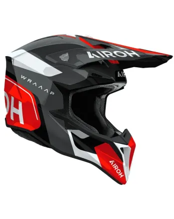 Мотокрос каска AIROH WRAAAP VISION Conquer RED Gloss