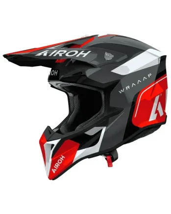 Мотокрос каска AIROH WRAAAP VISION Conquer RED Gloss