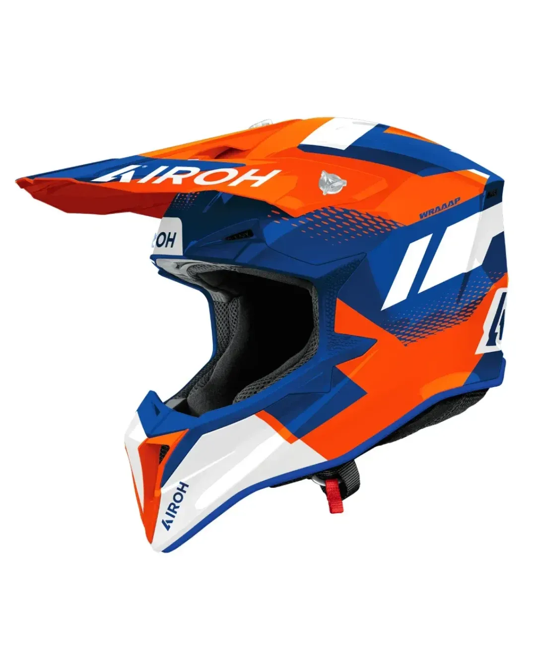 Мотокрос каска AIROH WRAAAP VISION ORANGE/BLUE GLOSS