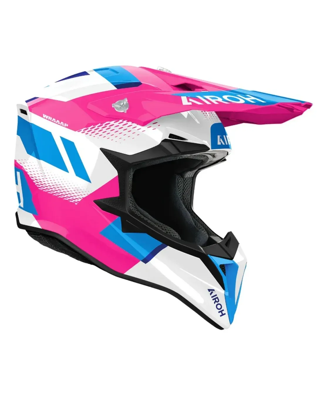 Мотокрос каска AIROH WRAAAP VISION PINK GLOSS