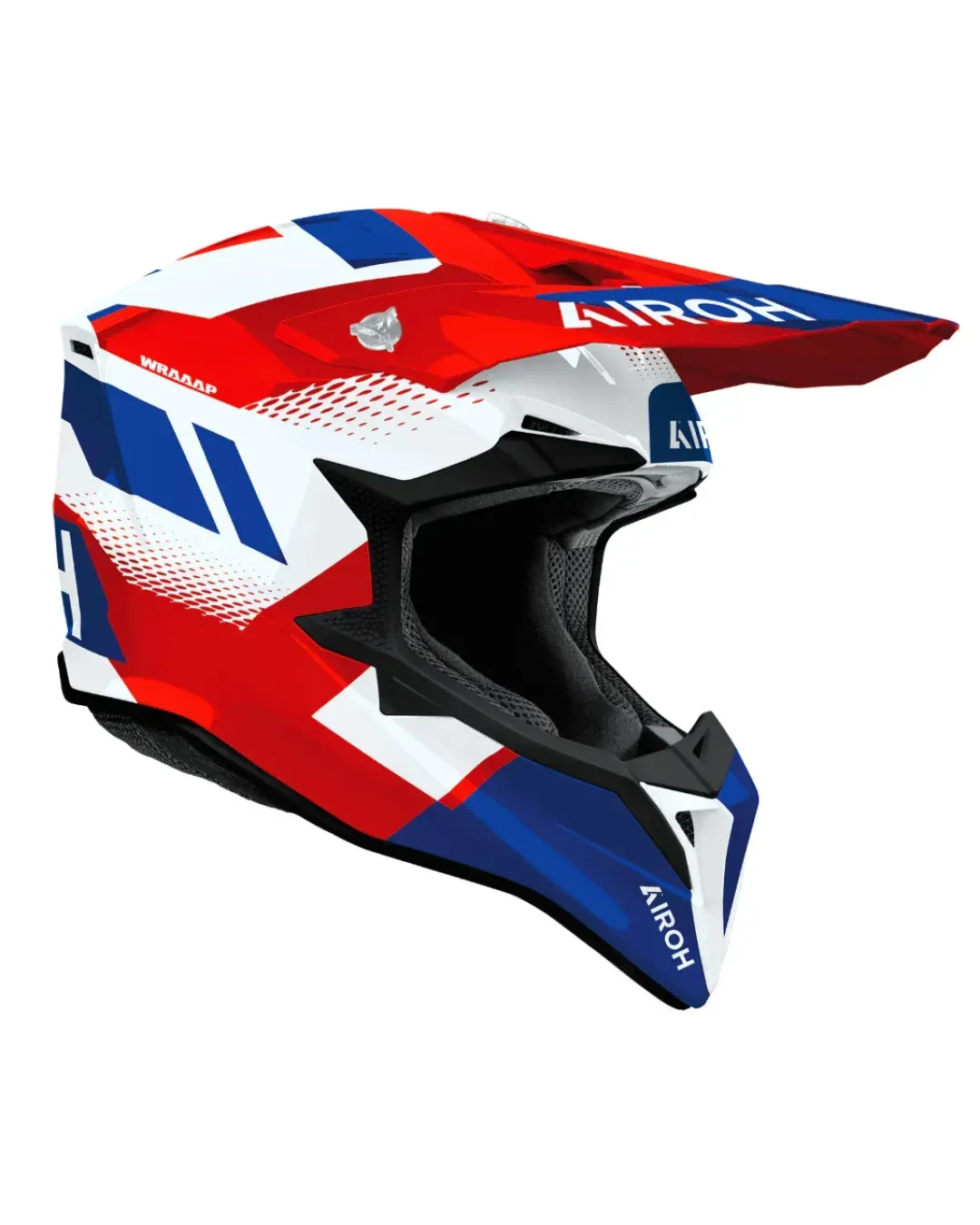 Мотокрос каска AIROH WRAAAP VISION RED/BLUE GLOSS