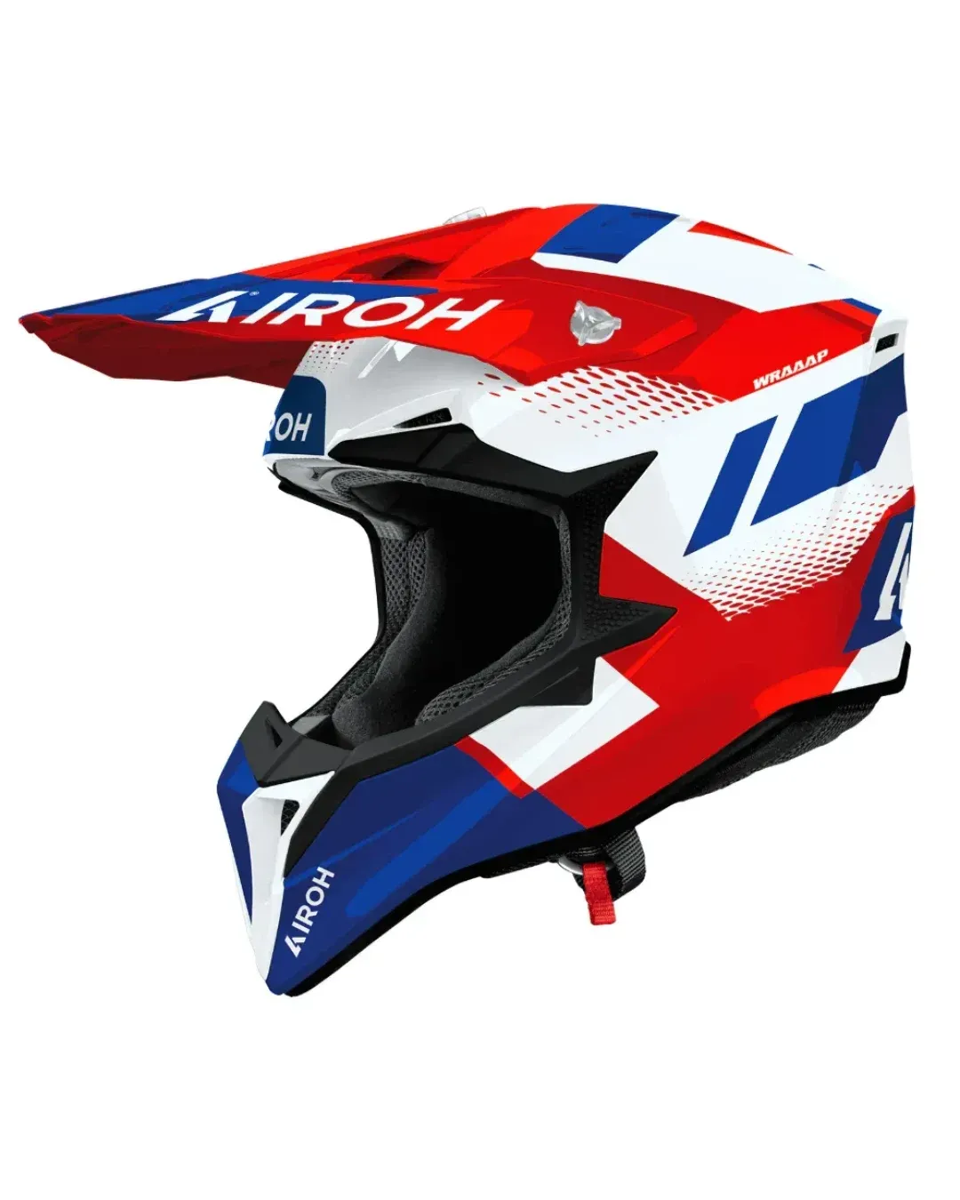 Мотокрос каска AIROH WRAAAP VISION RED/BLUE GLOSS