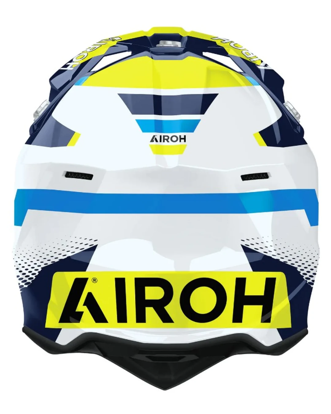 Мотокрос каска AIROH WRAAAP VISION Yellow/Blue Gloss