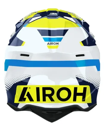Мотокрос каска AIROH WRAAAP VISION Yellow/Blue Gloss