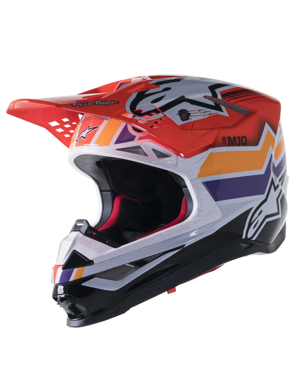 Мотокрос каска ALPINESTAR SM10 TLD Edition 23 RED/MULTI