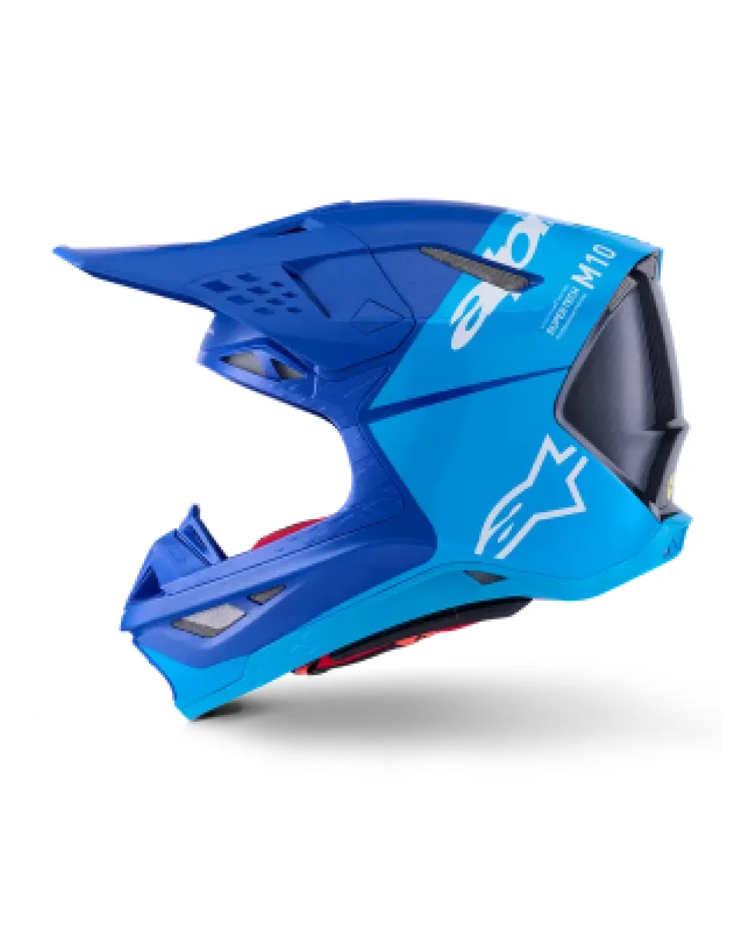Мотокрос каска ALPINESTARS S-M10 FLOOD BLUE/BLK-CARB