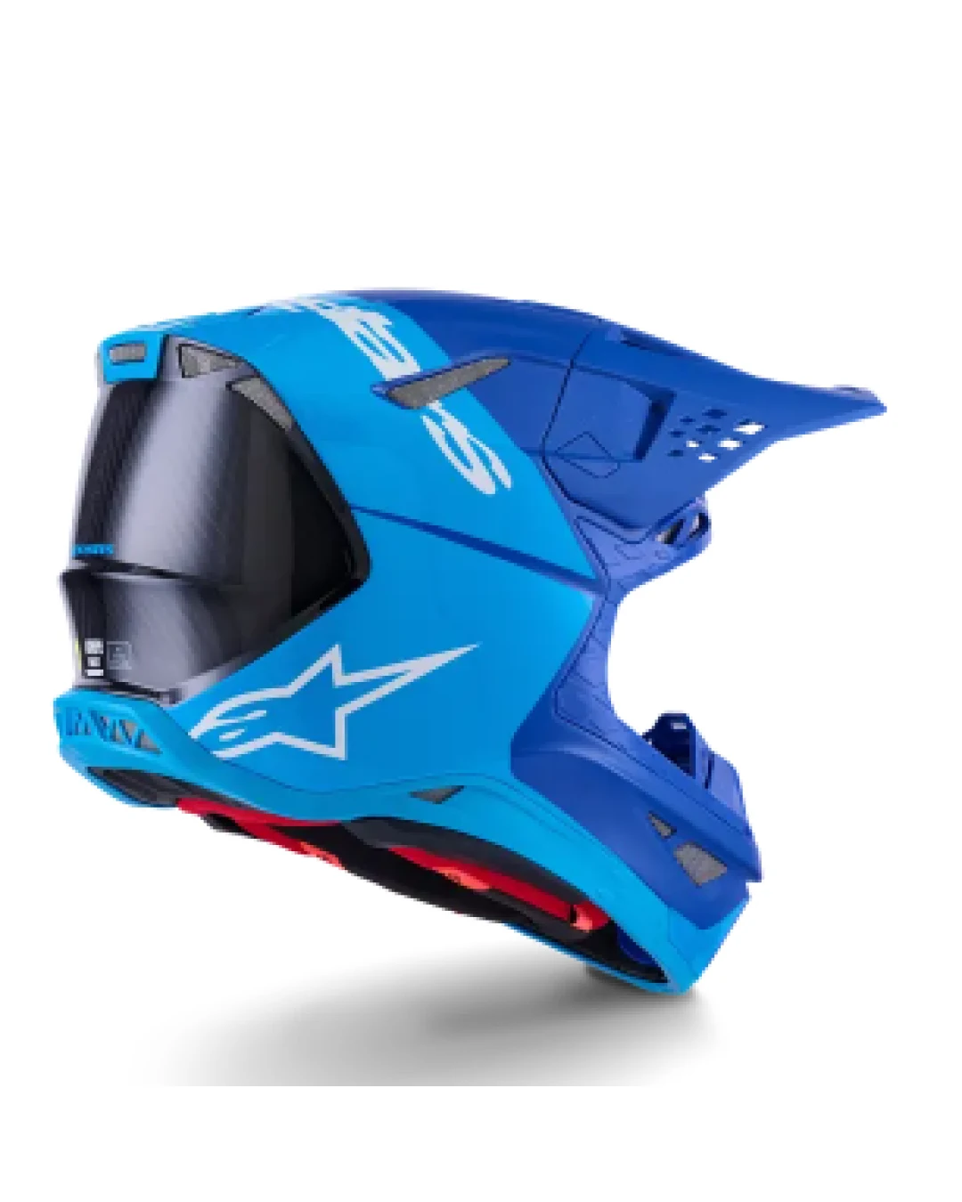 Мотокрос каска ALPINESTARS S-M10 FLOOD BLUE/BLK-CARB