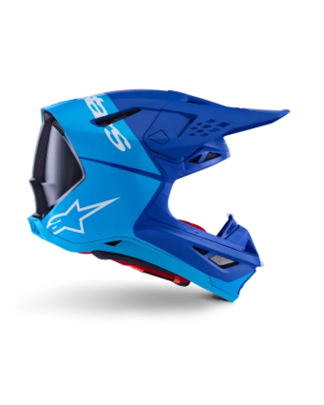 Мотокрос каска ALPINESTARS S-M10 FLOOD BLUE/BLK-CARB