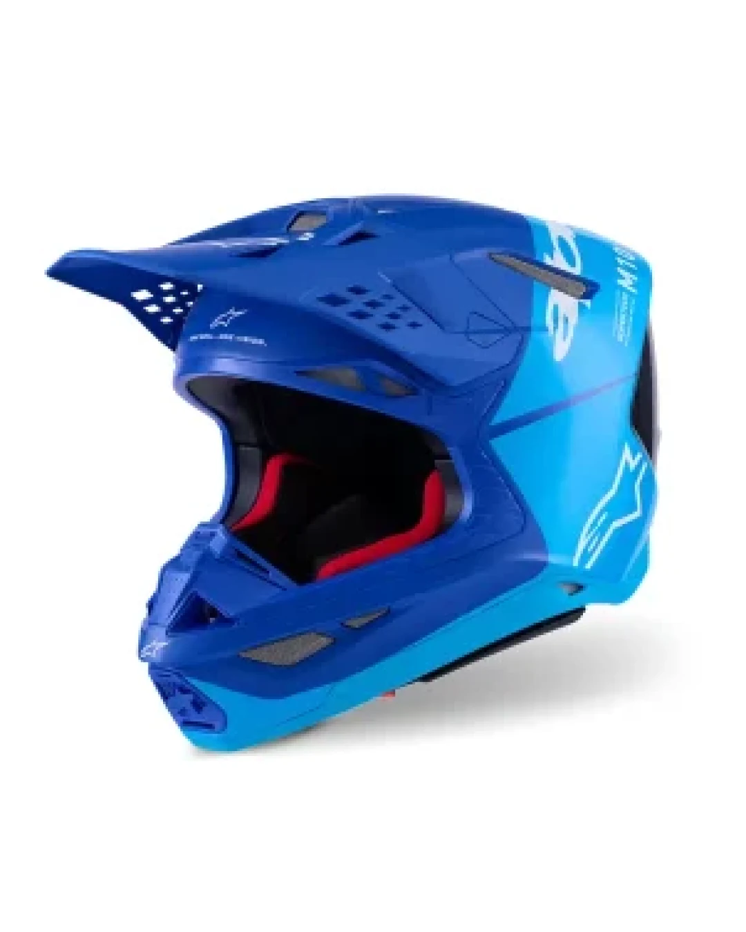Мотокрос каска ALPINESTARS S-M10 FLOOD BLUE/BLK-CARB