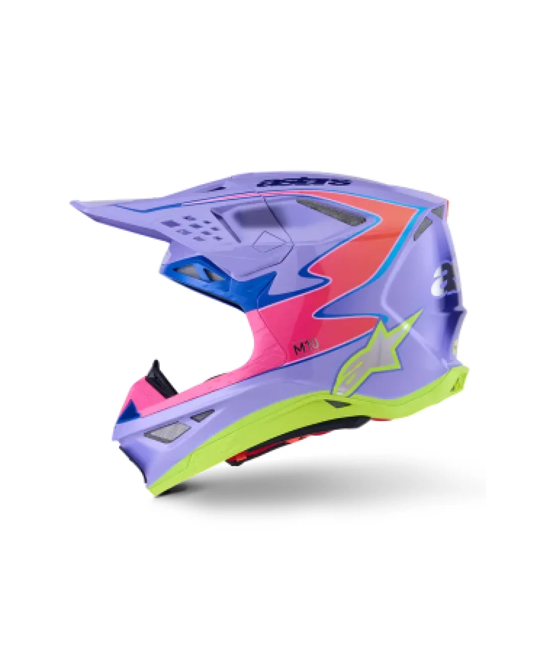 Мотокрос каска ALPINESTARS S-M10 JETT PURPLE/PINK