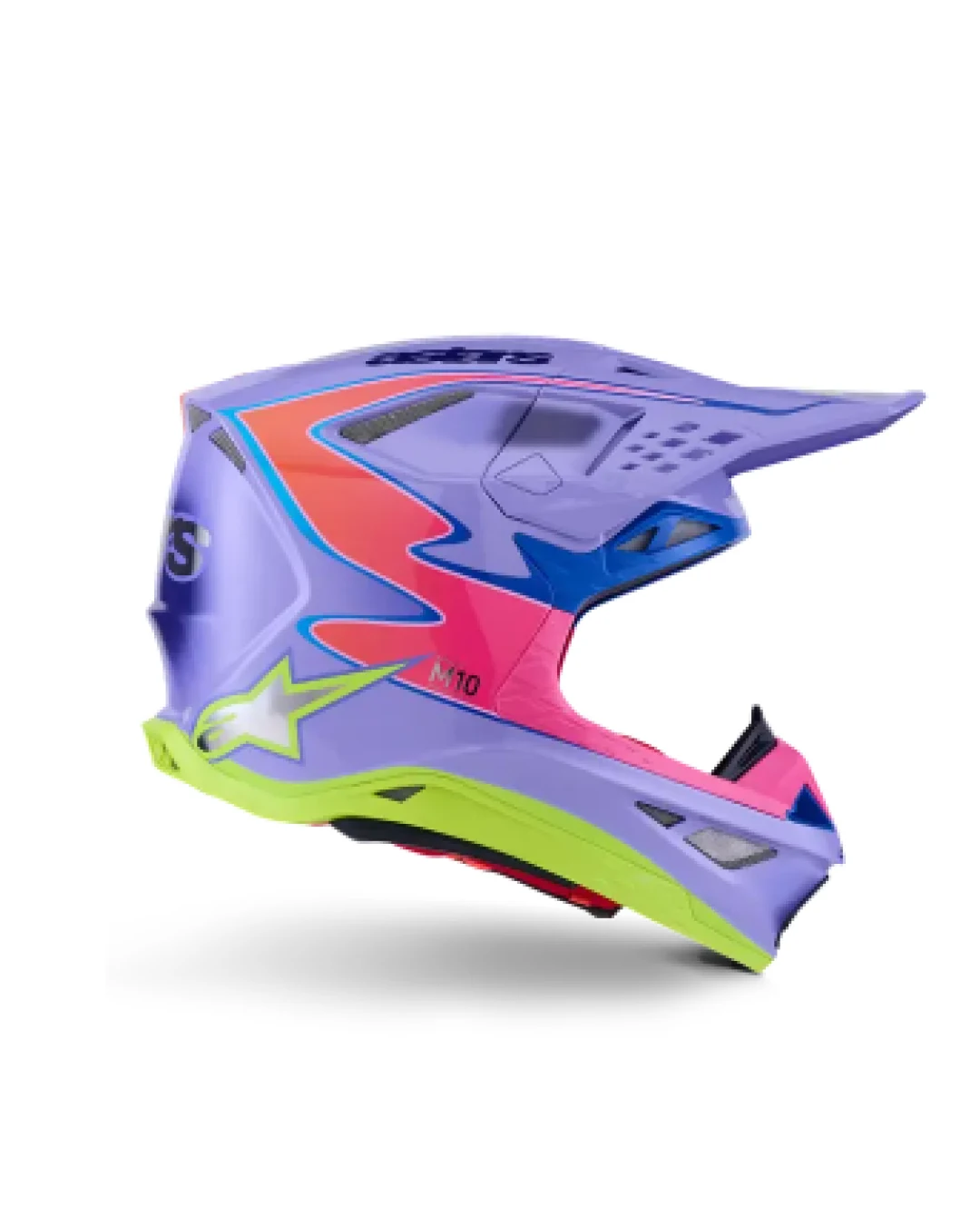 Мотокрос каска ALPINESTARS S-M10 JETT PURPLE/PINK