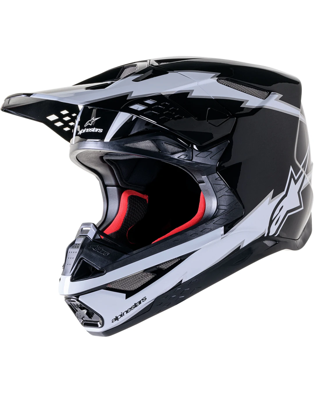 Мотокрос каска ALPINESTARS SM10 AMP BLK/WT
