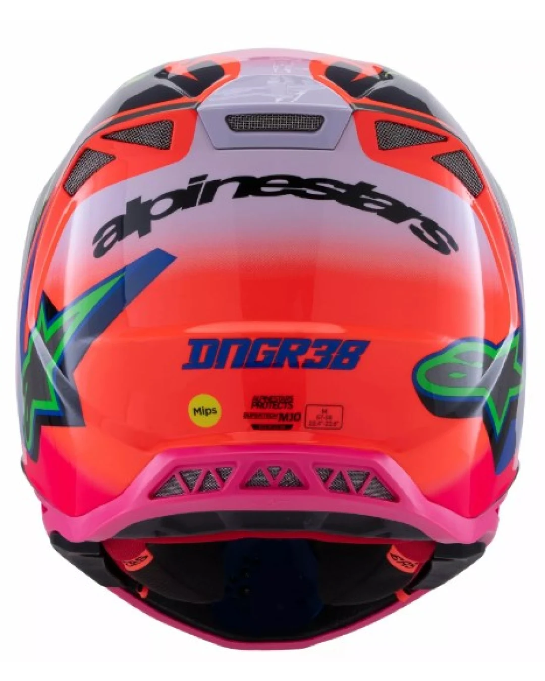 Мотокрос каска ALPINESTARS SM10 Deegan OR/PU/PK