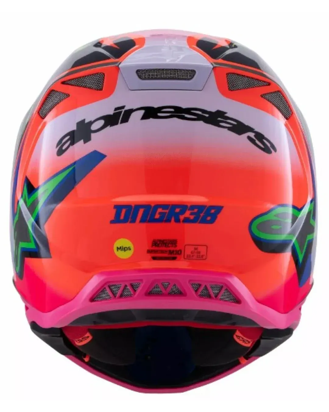 Мотокрос каска ALPINESTARS SM10 Deegan OR/PU/PK