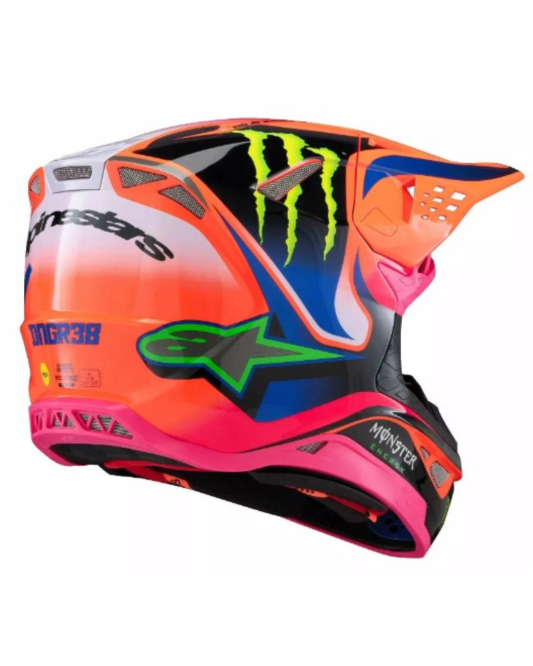 Мотокрос каска ALPINESTARS SM10 Deegan OR/PU/PK