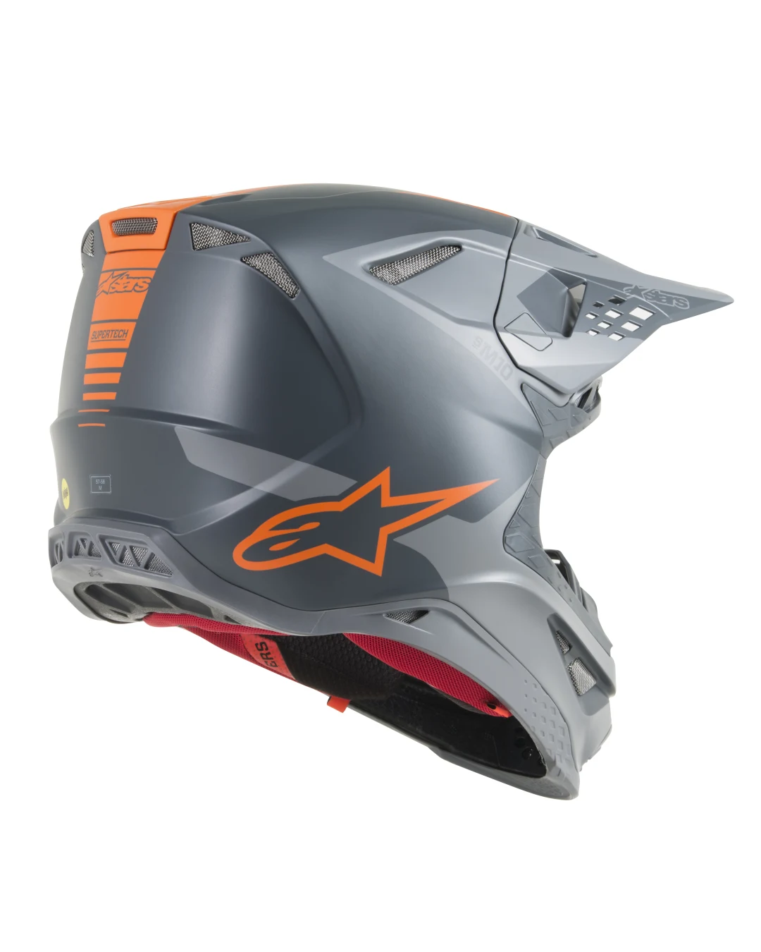 Мотокрос каска ALPINESTARS SM10 Meta MX GREY/ORANGE