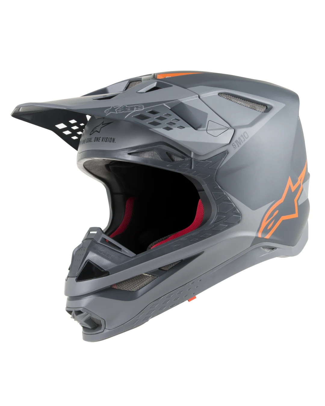 Мотокрос каска ALPINESTARS SM10 Meta MX GREY/ORANGE