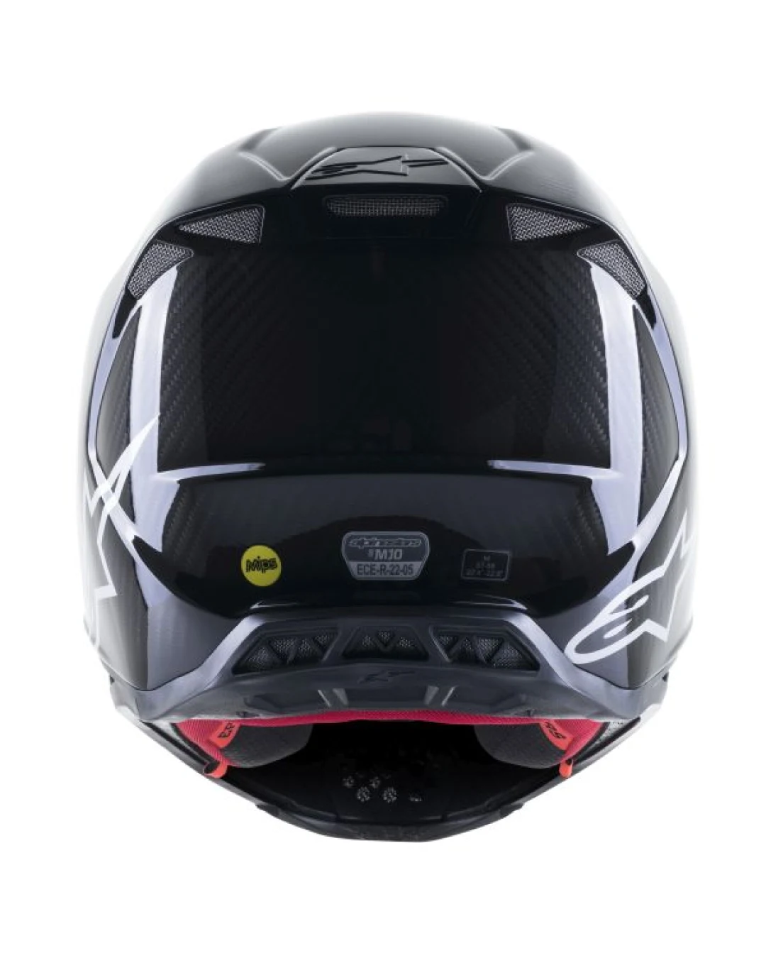 Мотокрос каска ALPINESTARS SM10 SOLID GLOSS BLACK CARBON