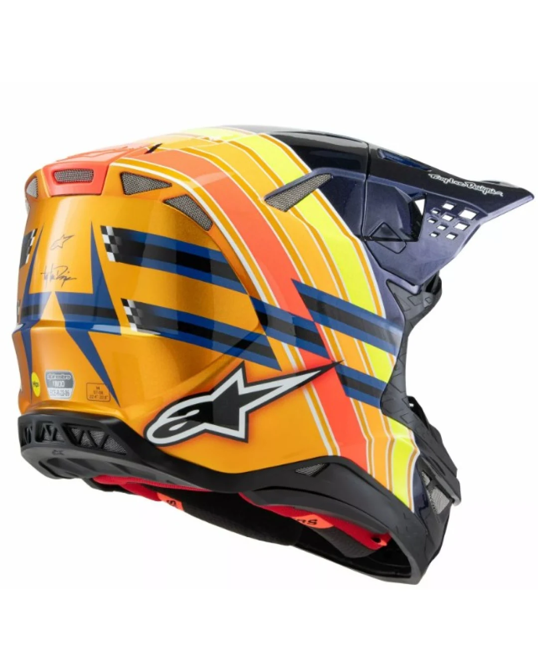 Мотокрос каска ALPINESTARS SM10 TLD25 BL/OR/YL