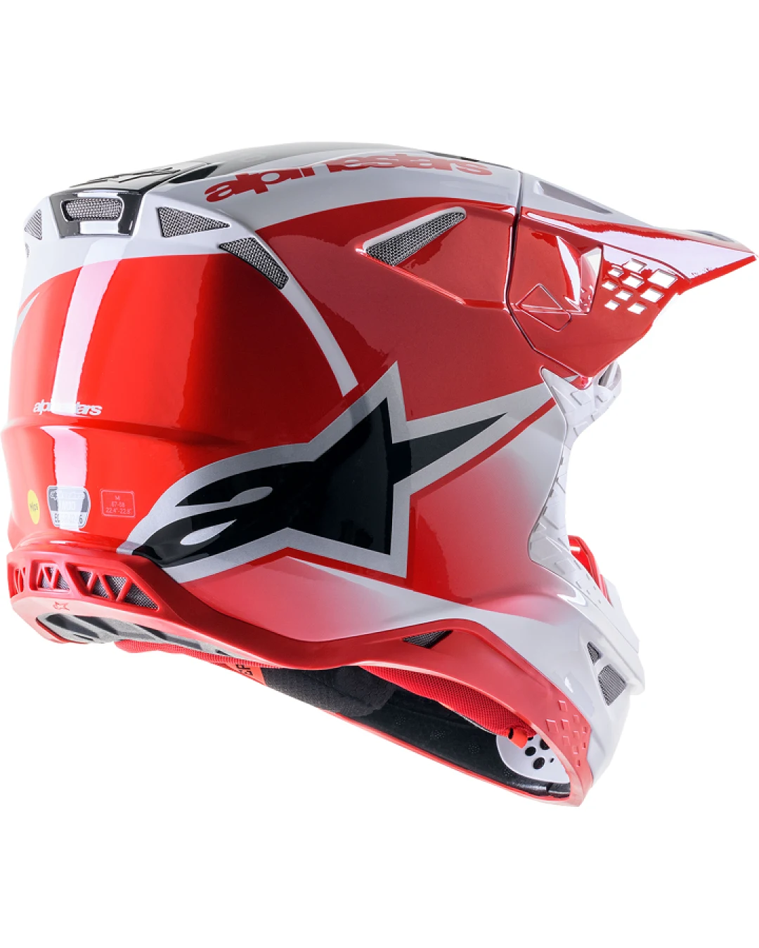 Мотокрос каска ALPINESTARS SM10 UNIT RD/WT