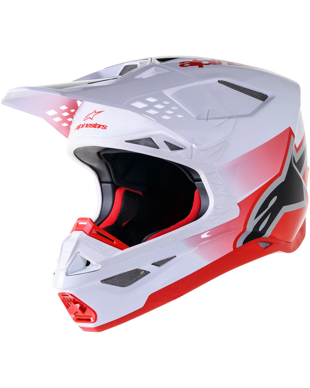 Мотокрос каска ALPINESTARS SM10 UNIT RD/WT