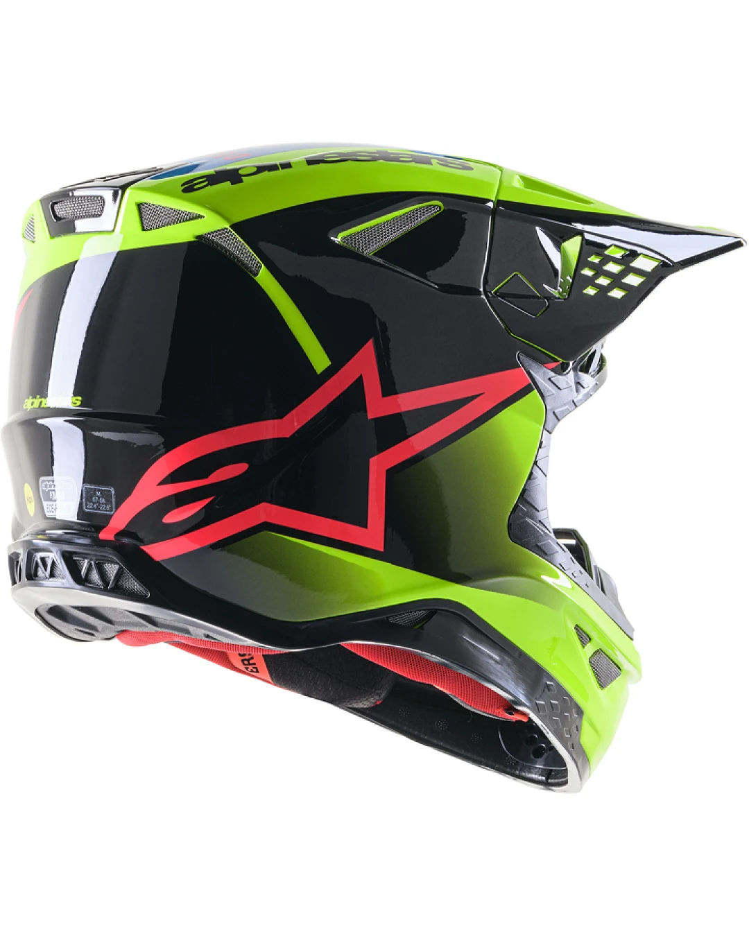 Мотокрос каска ALPINESTARS SM10 UNIT YL/BK