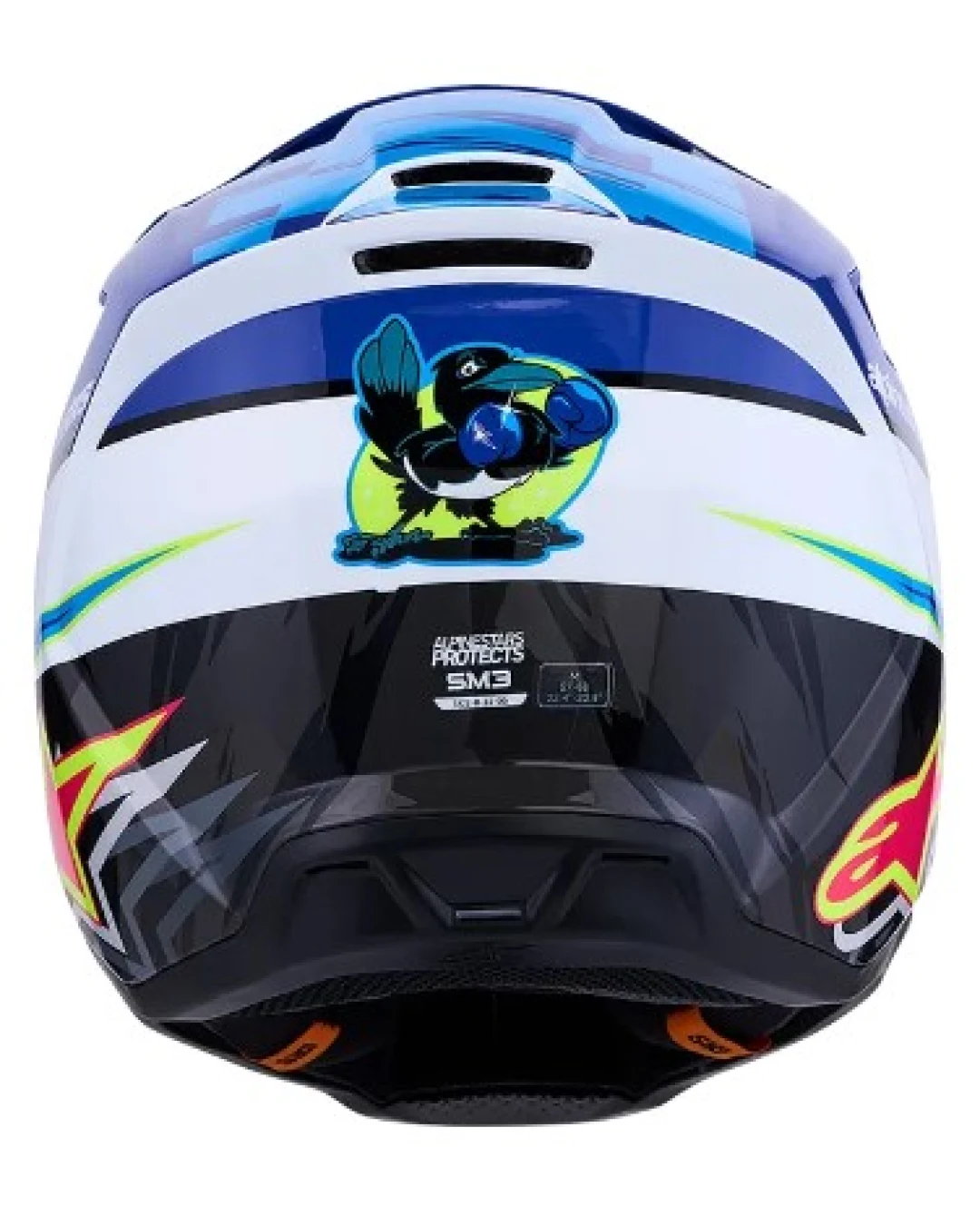 Мотокрос каска ALPINESTARS SM3 FALCON BLU/BLK/PNK