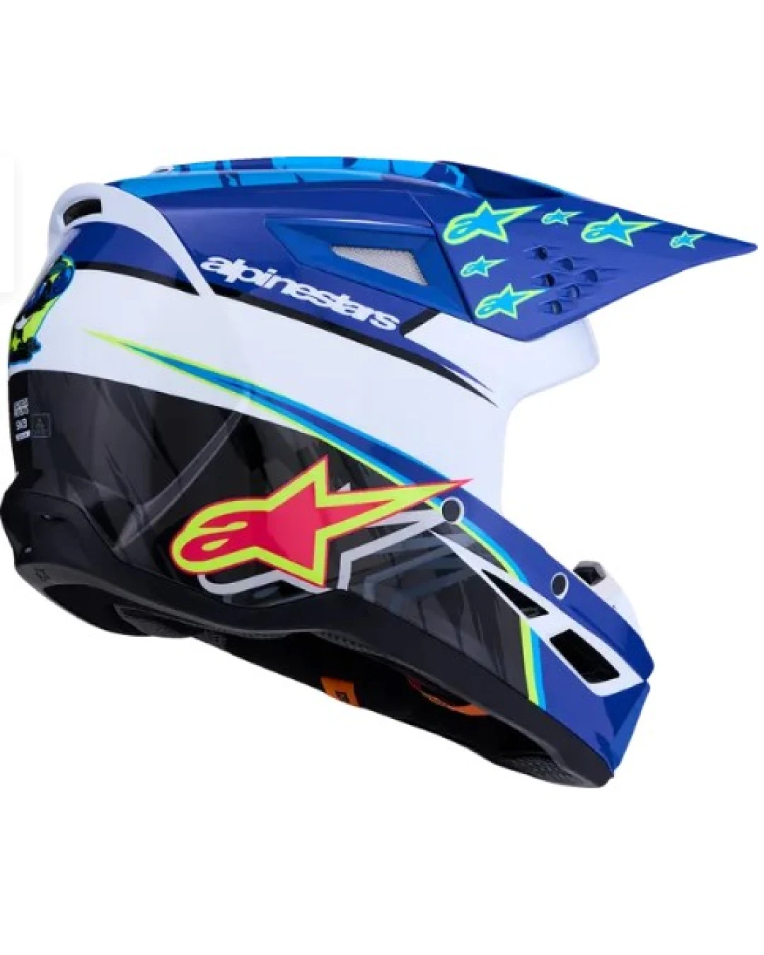 Мотокрос каска ALPINESTARS SM3 FALCON BLU/BLK/PNK