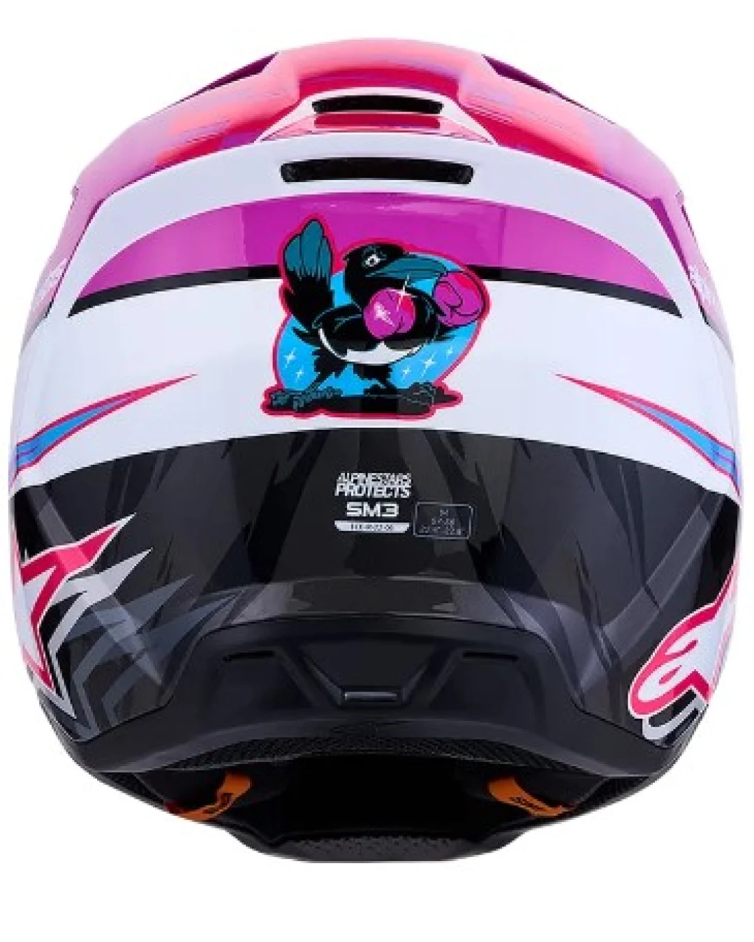 Мотокрос каска ALPINESTARS SM3 FALCON PUR/WHT/PNK