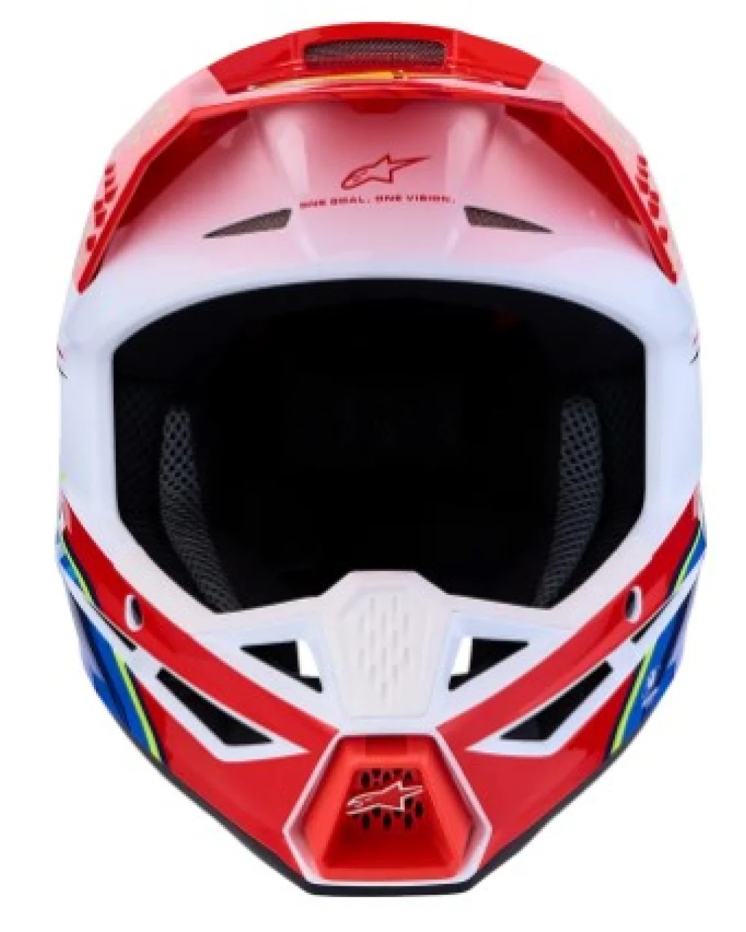 Мотокрос каска ALPINESTARS SM3 FALCON RED/WHT/BLU