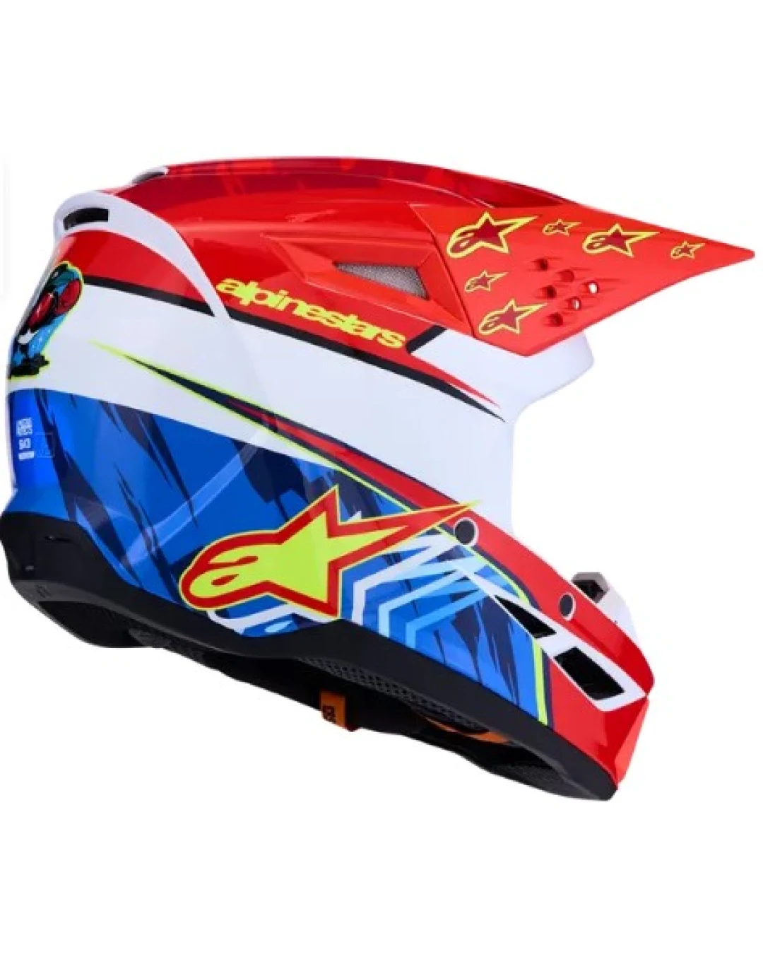 Мотокрос каска ALPINESTARS SM3 FALCON RED/WHT/BLU