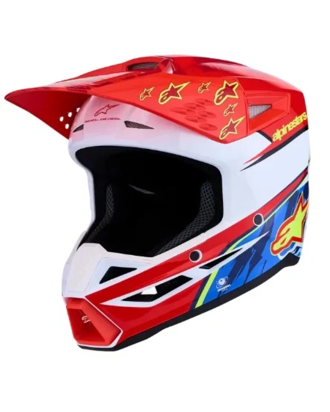Мотокрос каска ALPINESTARS SM3 FALCON RED/WHT/BLU