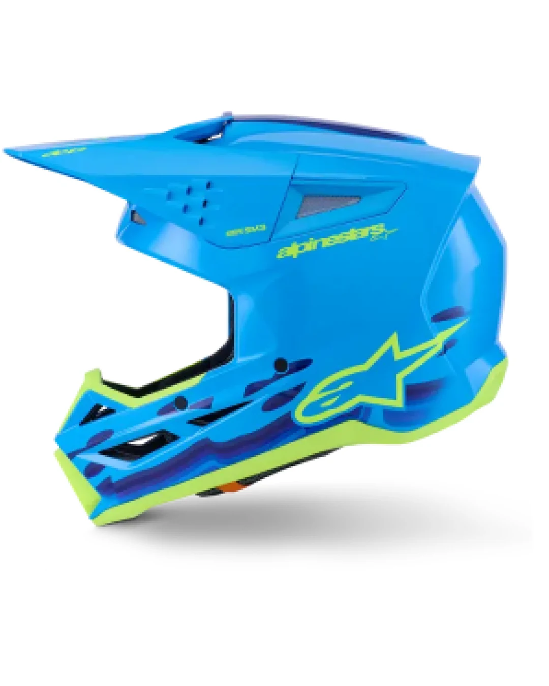 Мотокрос каска ALPINESTARS SM3 FORCE CYAN