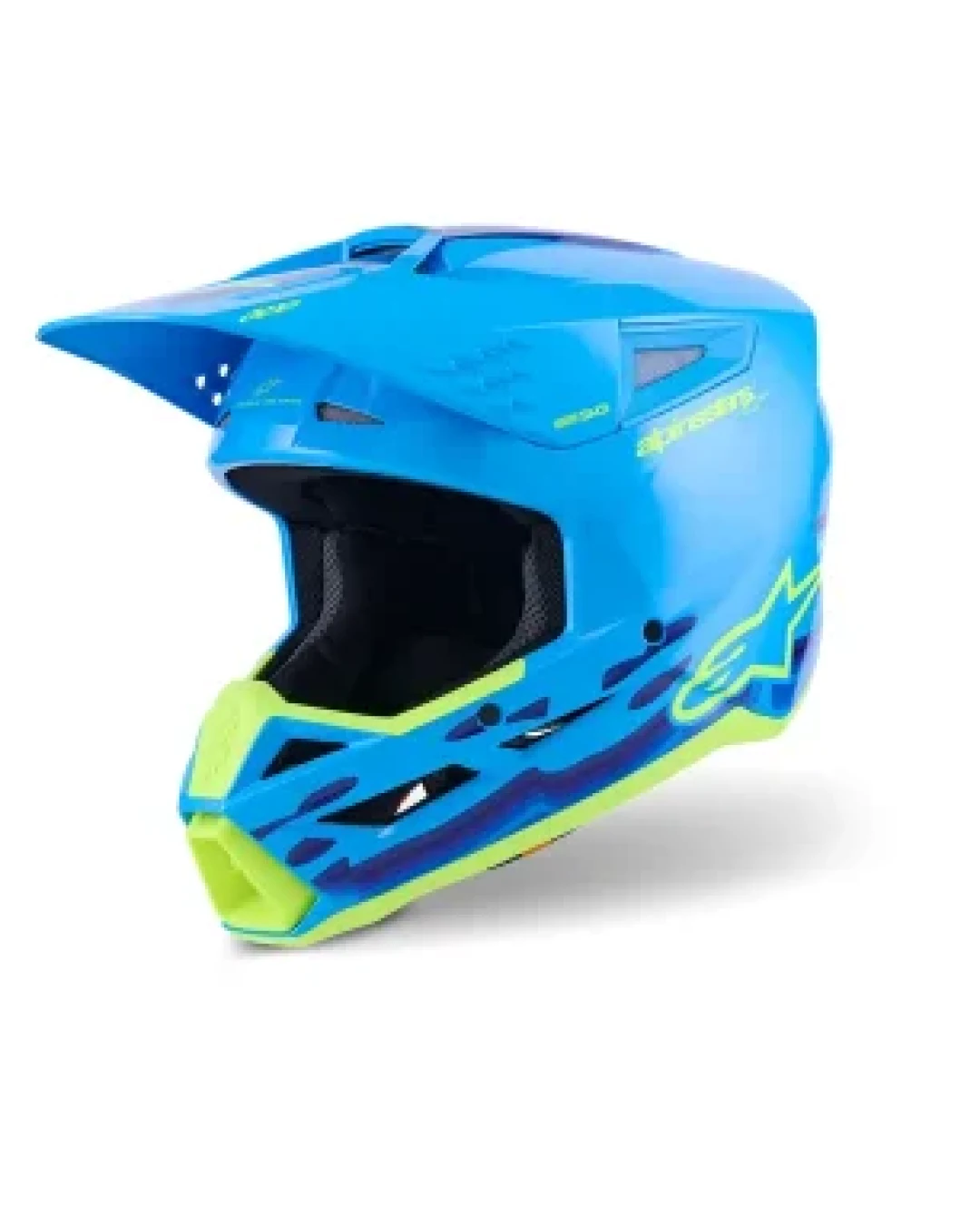 Мотокрос каска ALPINESTARS SM3 FORCE CYAN