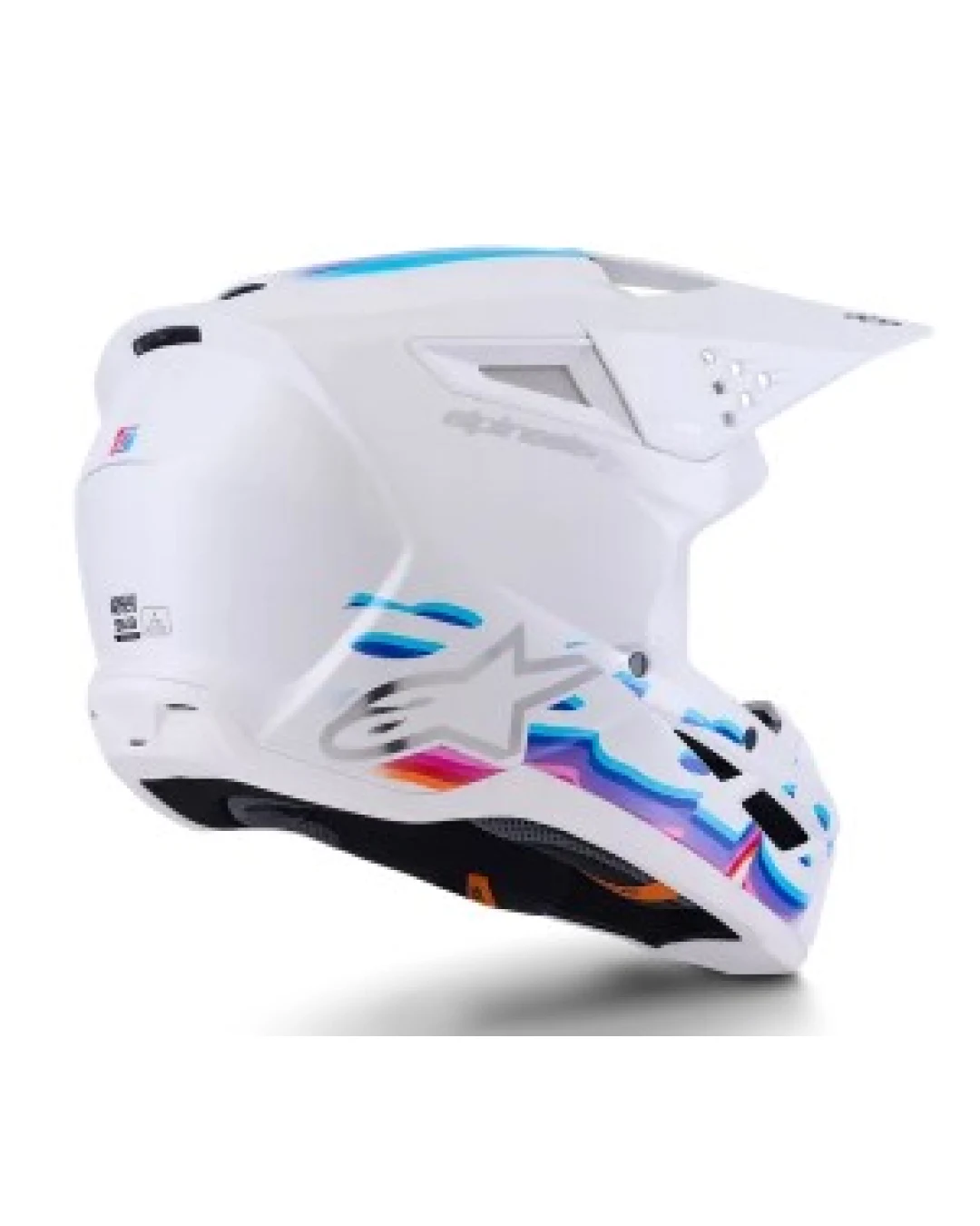 Мотокрос каска ALPINESTARS SM3 FORCE WHITE-GLOSS