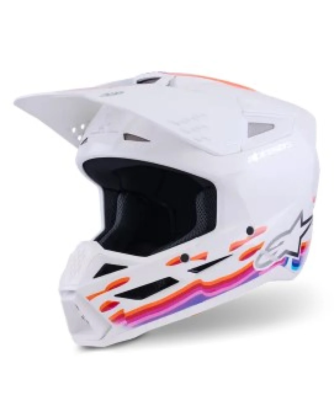 Мотокрос каска ALPINESTARS SM3 FORCE WHITE-GLOSS