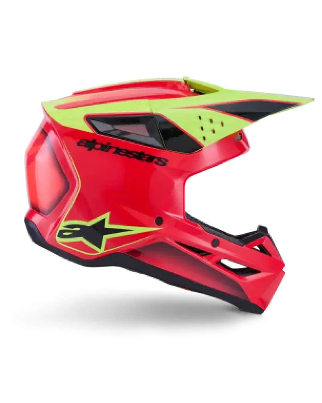 Мотокрос каска ALPINESTARS SM3 FRAY RED/YELLOW/BLACK
