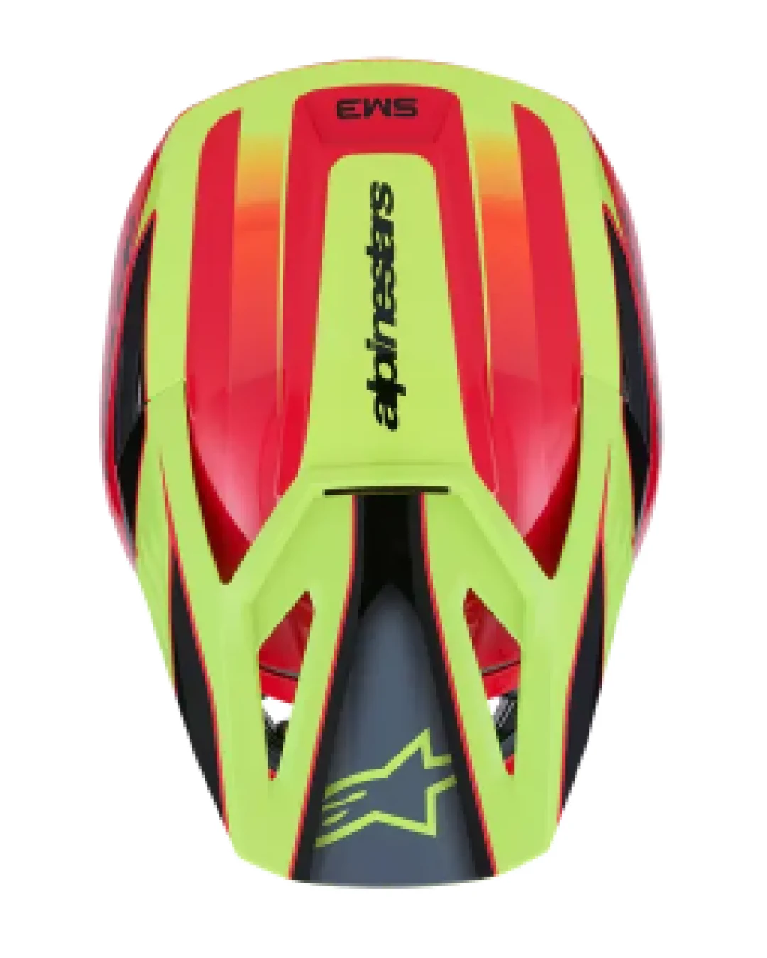 Мотокрос каска ALPINESTARS SM3 FRAY RED/YELLOW/BLACK