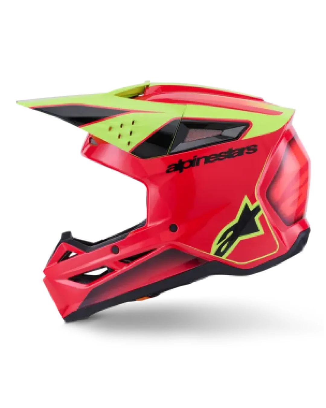 Мотокрос каска ALPINESTARS SM3 FRAY RED/YELLOW/BLACK