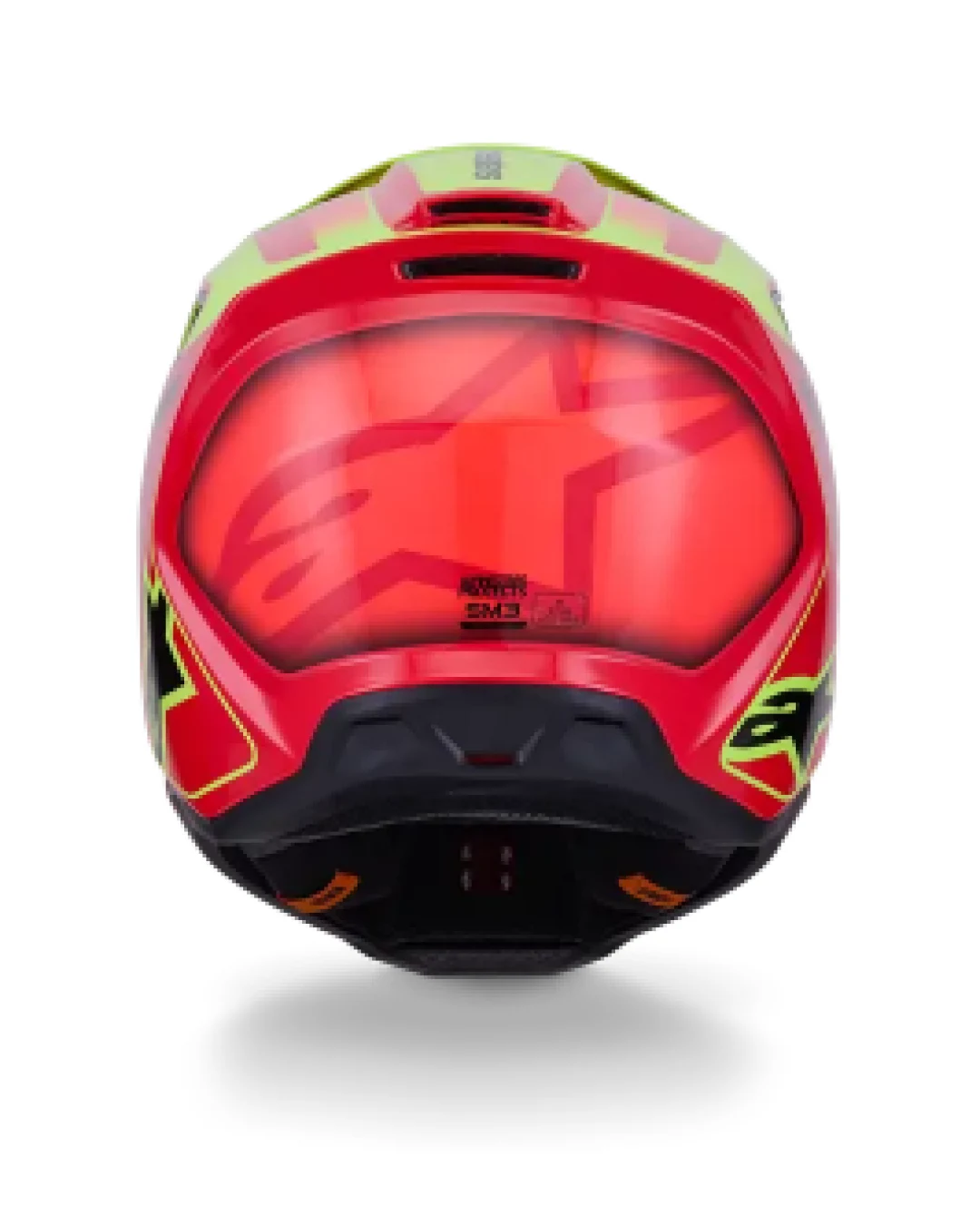Мотокрос каска ALPINESTARS SM3 FRAY RED/YELLOW/BLACK