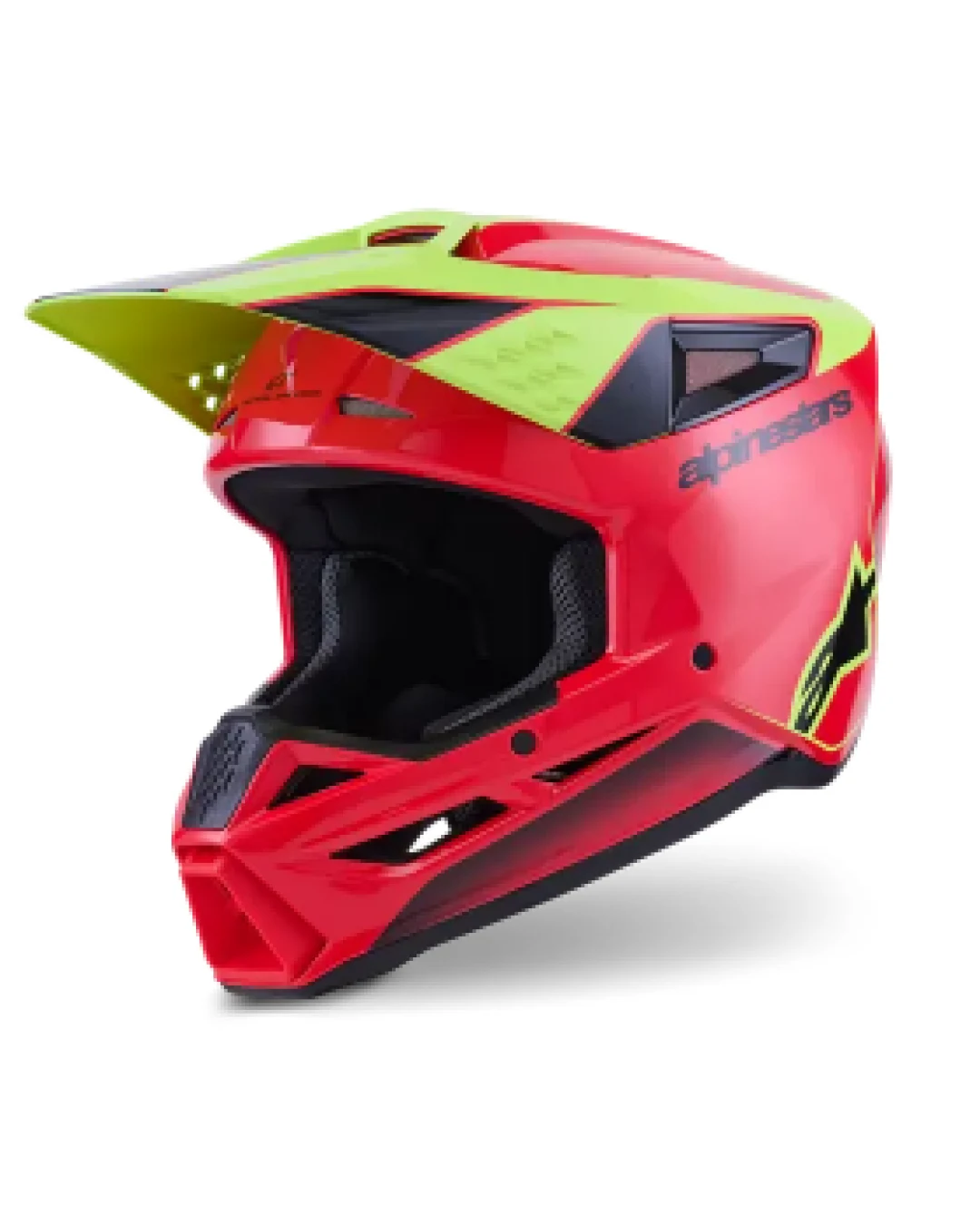 Мотокрос каска ALPINESTARS SM3 FRAY RED/YELLOW/BLACK