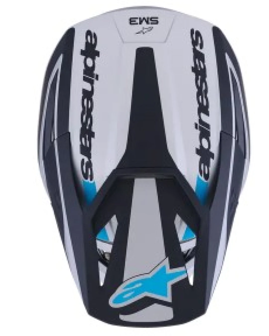 Мотокрос каска ALPINESTARS SM3 HEAT SILV/BL/BLK