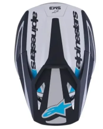 Мотокрос каска ALPINESTARS SM3 HEAT SILV/BL/BLK