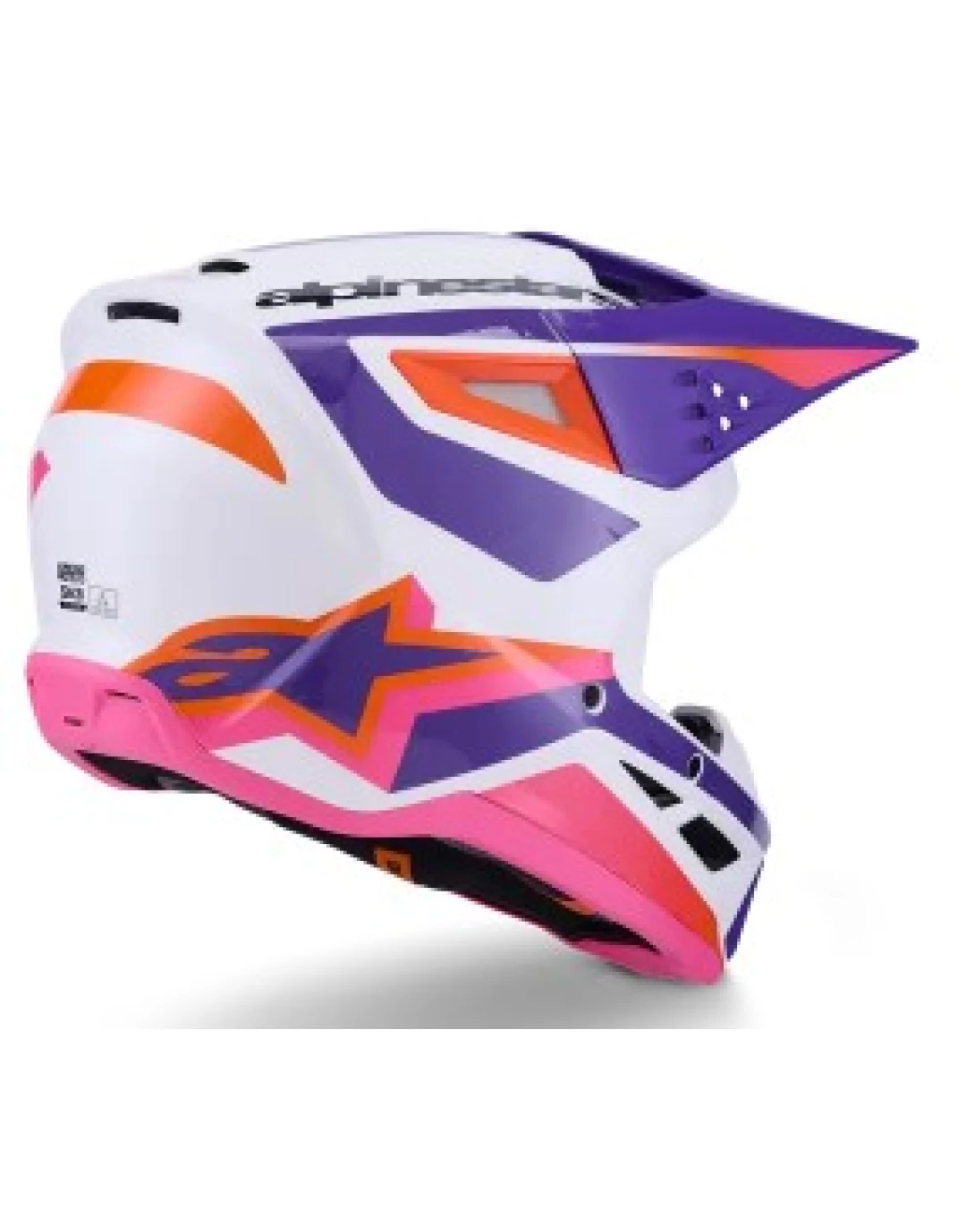 Мотокрос каска ALPINESTARS SM3 HEAT WHT/PU/PINK